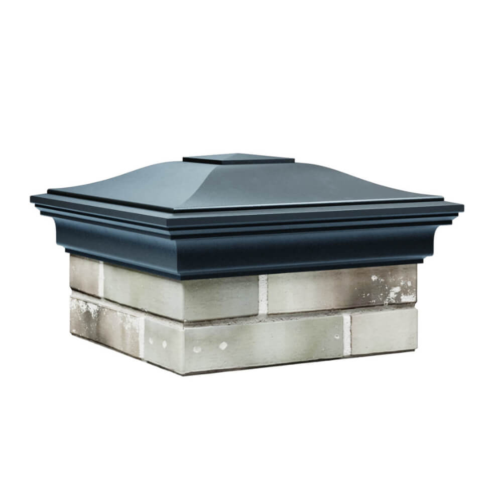 Колпак Zking Монблан Серый на столб 1.5х1.5 еврокирпича 0.7НФ (355х355мм) в Кирово-Чепецке фото