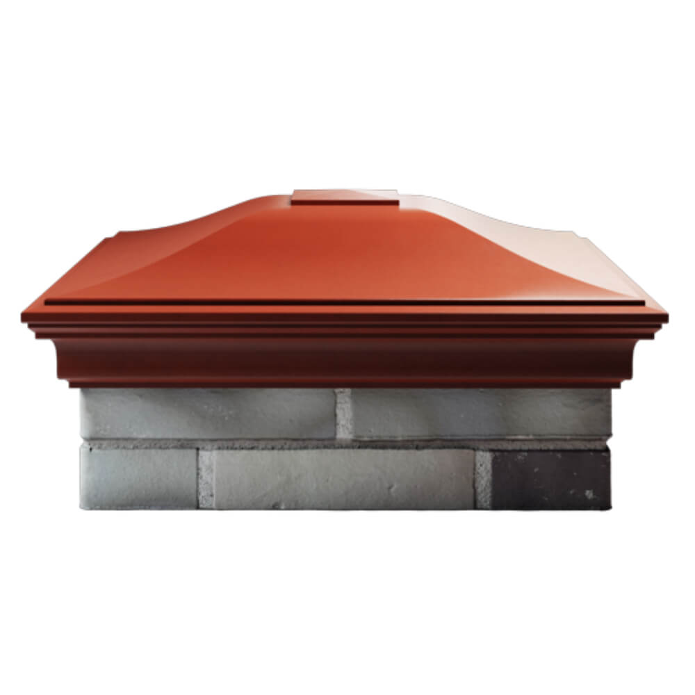 Колпак Zking Монблан Красный на столб 2х2 кирпича (515х515мм) в Кирово-Чепецке фото