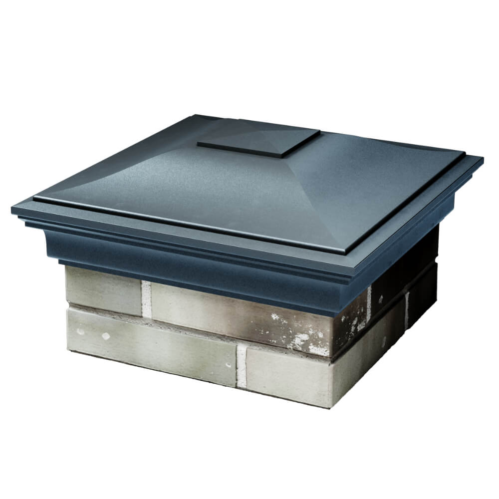 Колпак Zking Монблан Серый на столб 1.5х1.5 кирпича (385х385мм) в Кирово-Чепецке фото