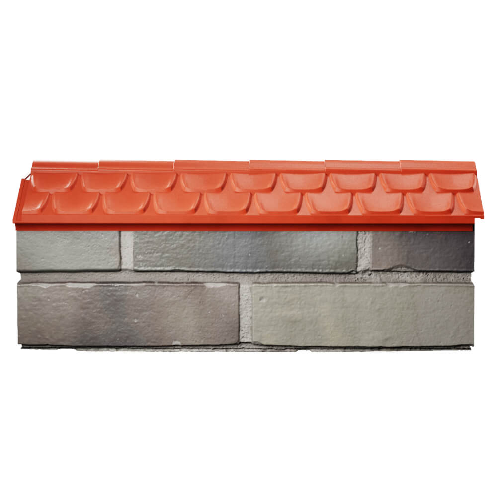 Парапет Zking Эльбрус Красный с посадкой на 0.5 кирпича (130мм) в Кирово-Чепецке фото