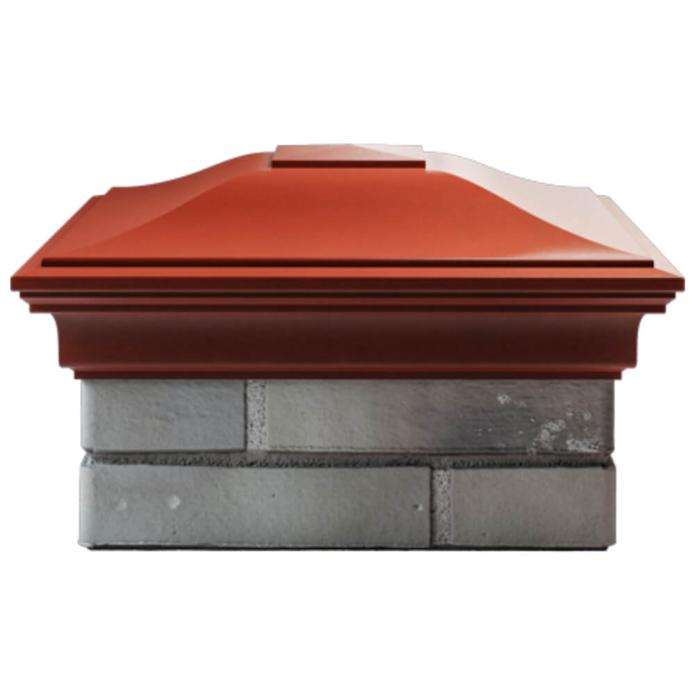 Колпак Zking Монблан Красный на столб 1.5х1.5 кирпича (385х385мм) Кирово-Чепецк фото