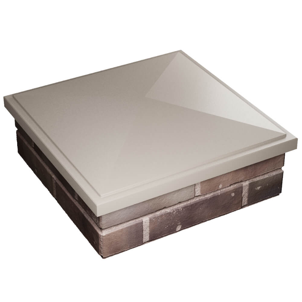 Колпак Zking БонаМоно Бежевый на столб 2х2 кирпича (515х515, 530х530мм) в Кирово-Чепецке фото