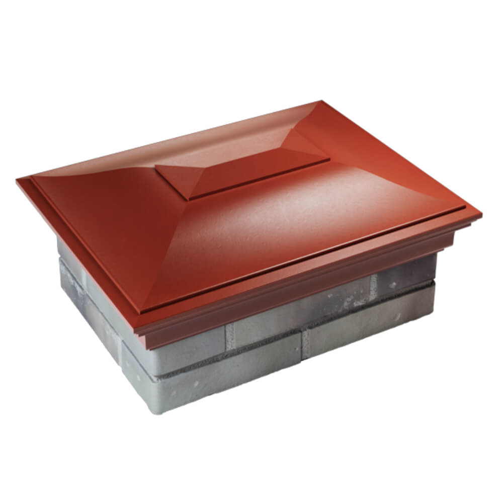 Колпак Zking Монблан Красный на столб 2х1.5 кирпича (515х385мм) Кирово-Чепецк фото