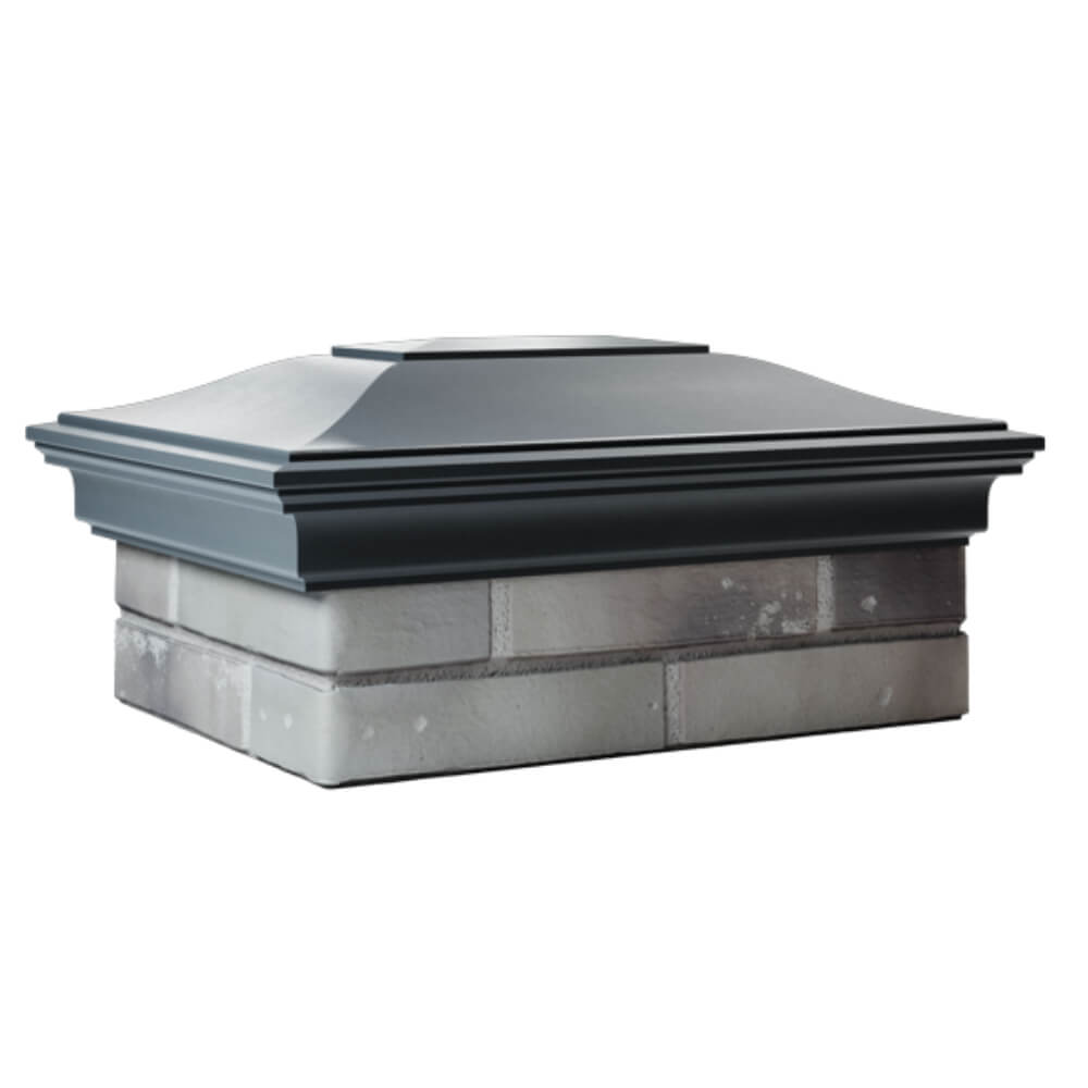 Колпак Zking Монблан Серый на столб 2х1.5 кирпича (515х385мм) в Кирово-Чепецке фото