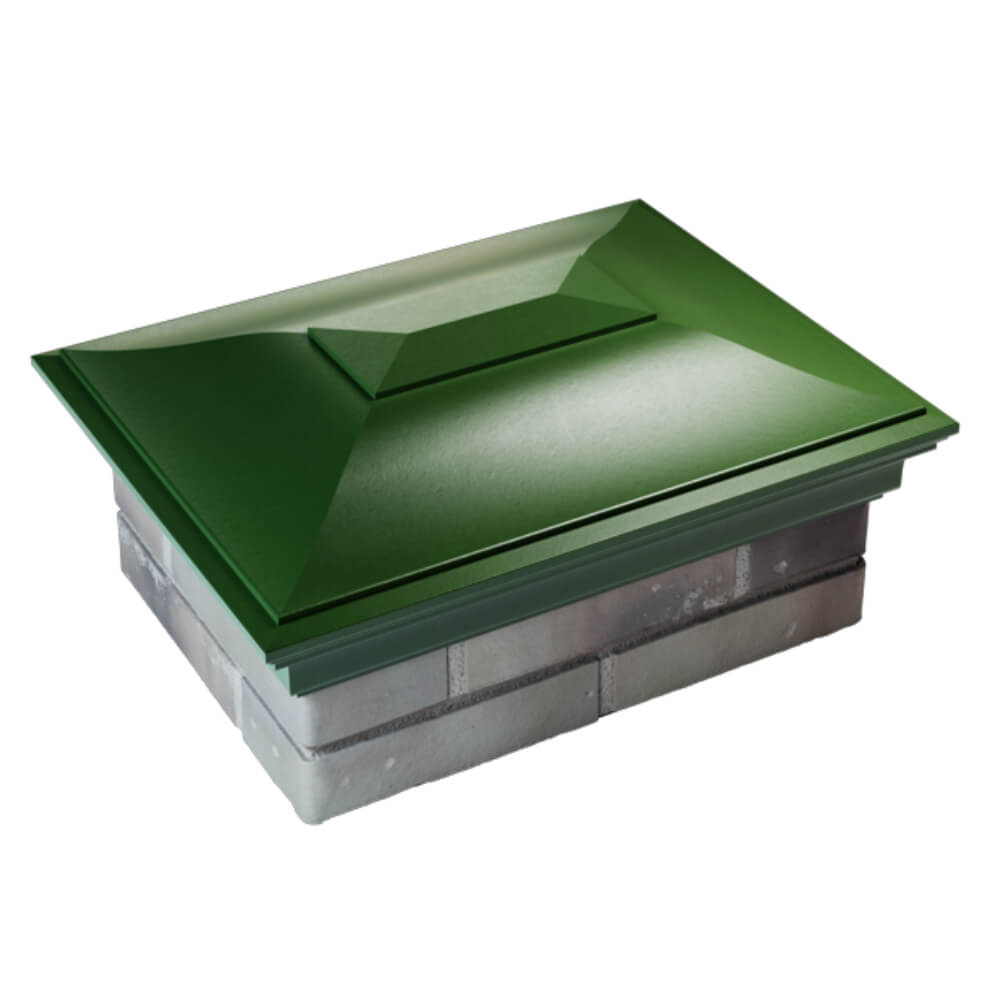 Колпак Zking Монблан Зеленый на столб 2х1.5 кирпича (515х385мм) Кирово-Чепецк фото