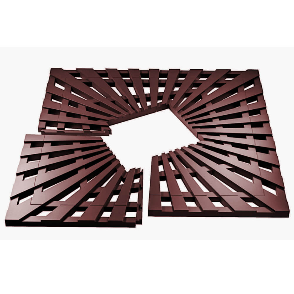 Приствольная решетка для дерева ZKING ATMOSPHERE 1.2х1.2м Коричневая в Кирово-Чепецке фото