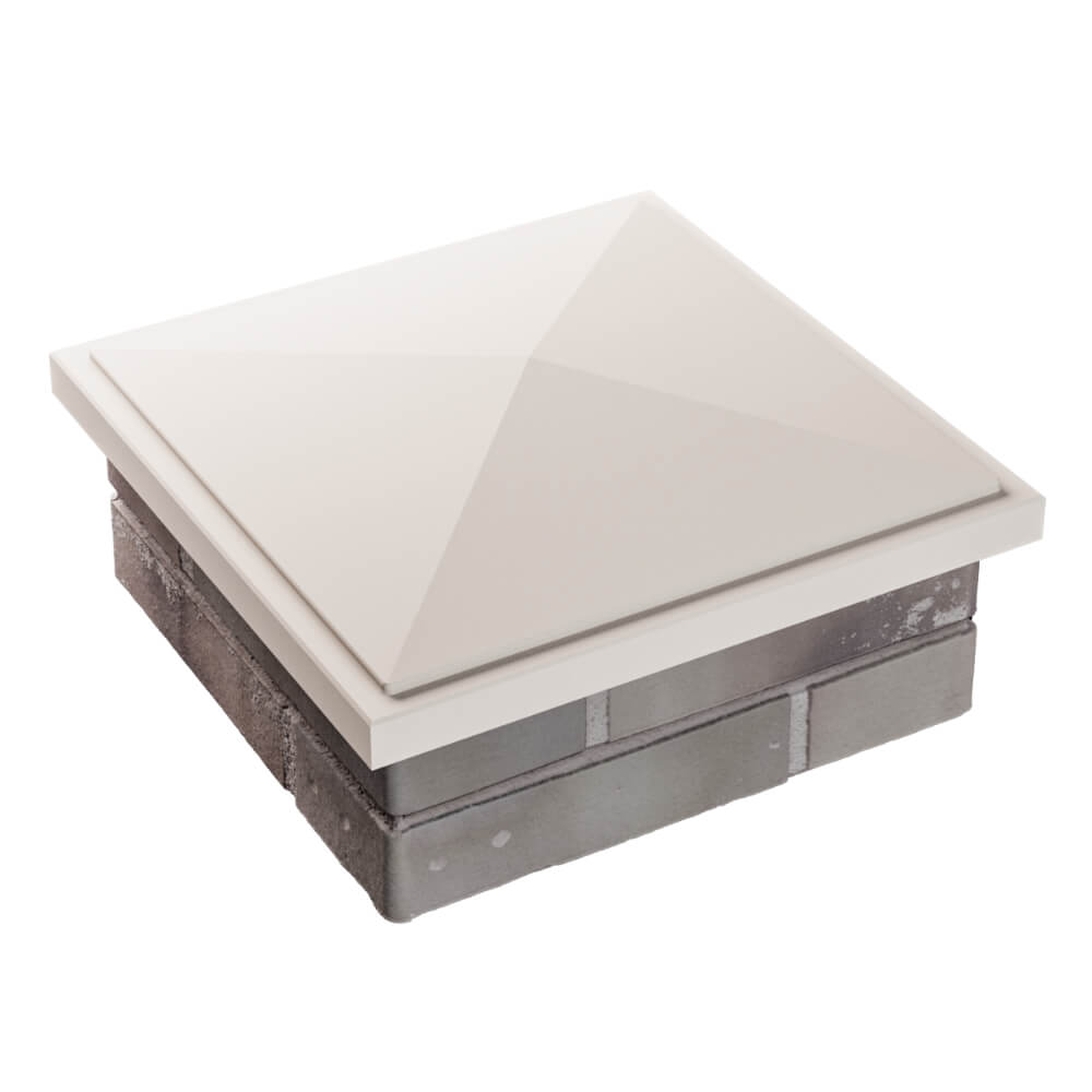 Колпак Zking БонаМоно Бежевый на столб 1.5х1.5 кирпича (385х385, 400х400мм) в Кирово-Чепецке фото