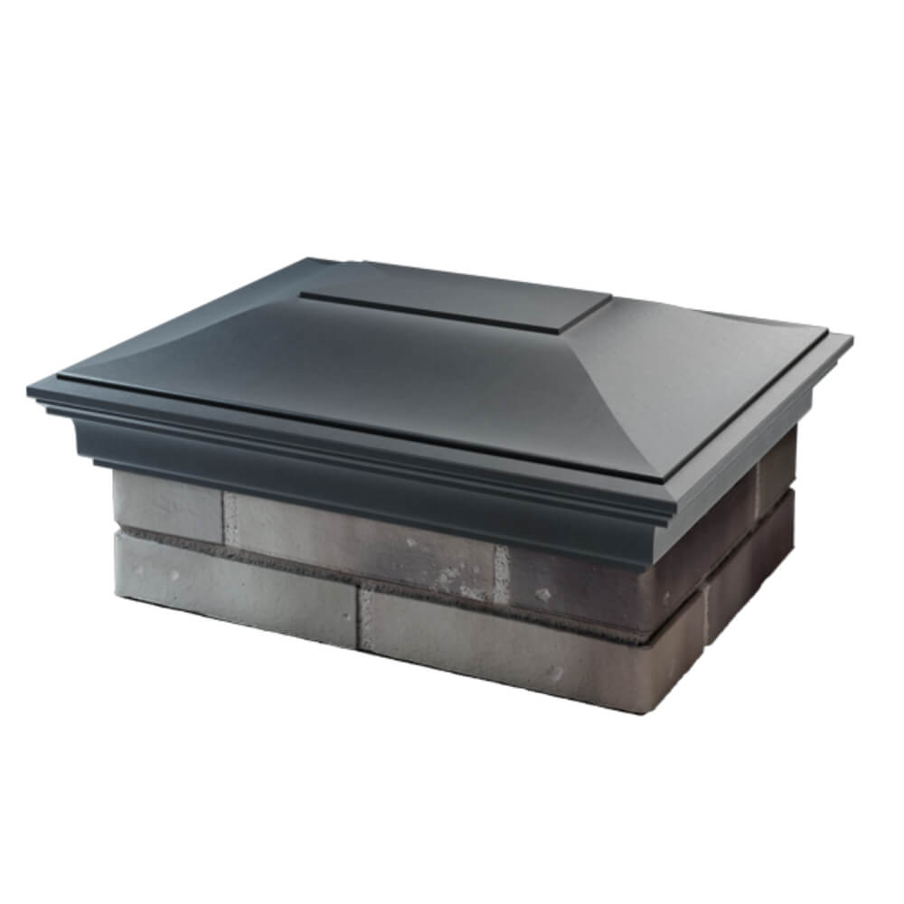 Колпак Zking Монблан Серый на столб 2х1.5 кирпича (515х385мм) в Кирово-Чепецке фото