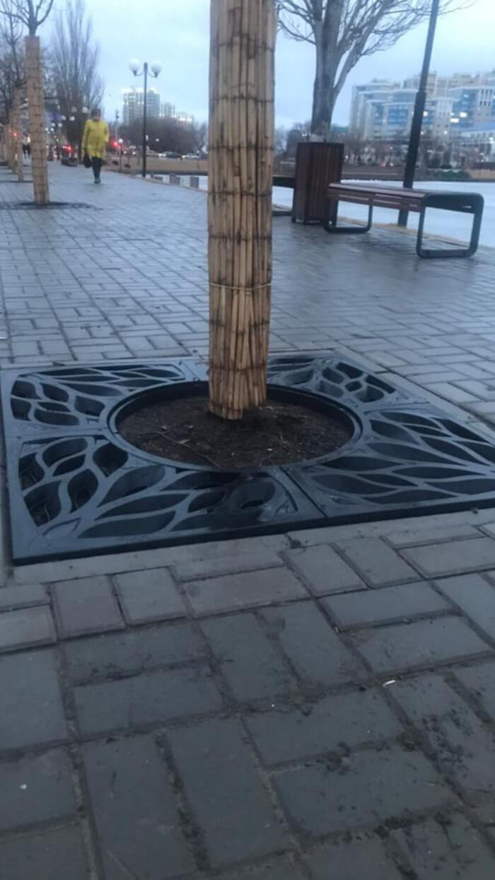 Приствольная решетка для дерева ZKING CRUST 1.2х1.2м Черная в Кирово-Чепецке фото