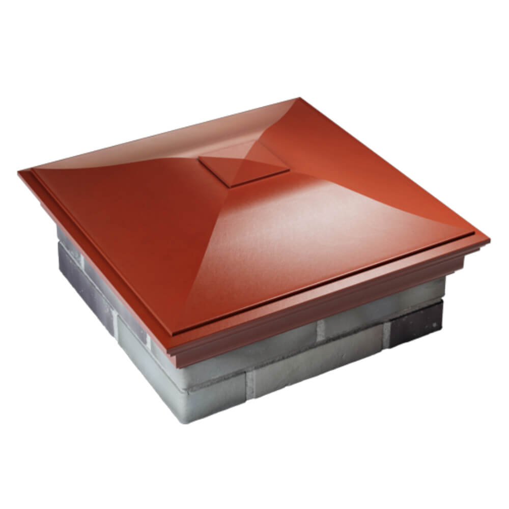 Колпак Zking Монблан Красный на столб 2х2 кирпича (515х515мм) Кирово-Чепецк фото