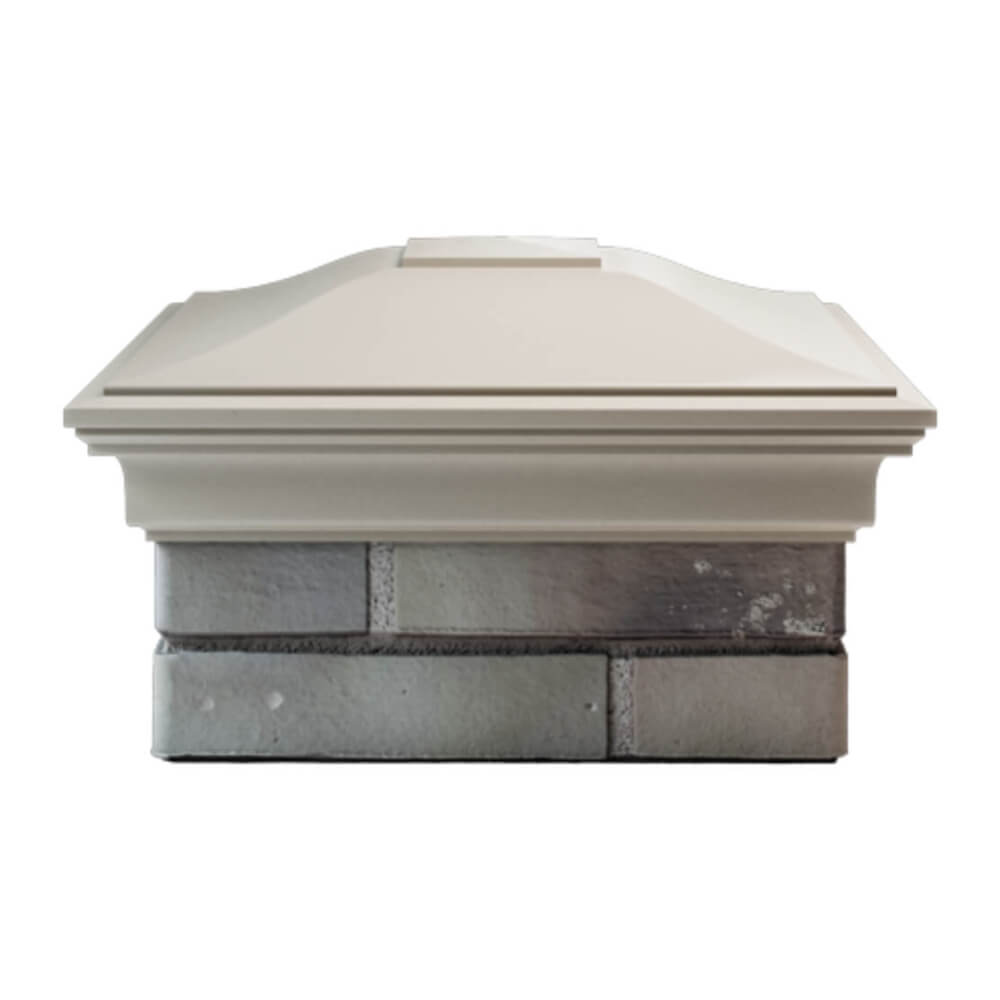 Колпак Zking Монблан Бежевый на столб 1.5х1.5 еврокирпича 0.7НФ (355х355мм) Кирово-Чепецк фото