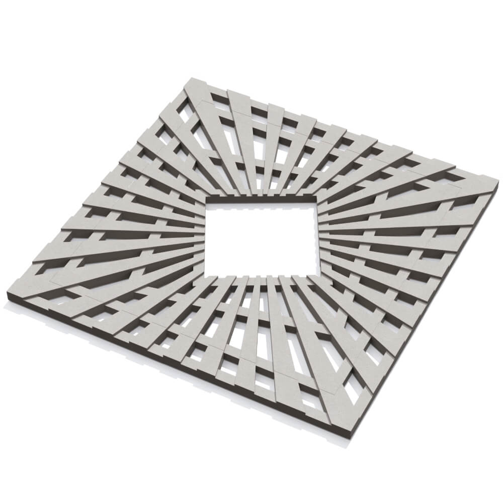 Приствольная решетка для дерева ZKING ATMOSPHERE 1.2х1.2м Бежевая в Кирово-Чепецке фото