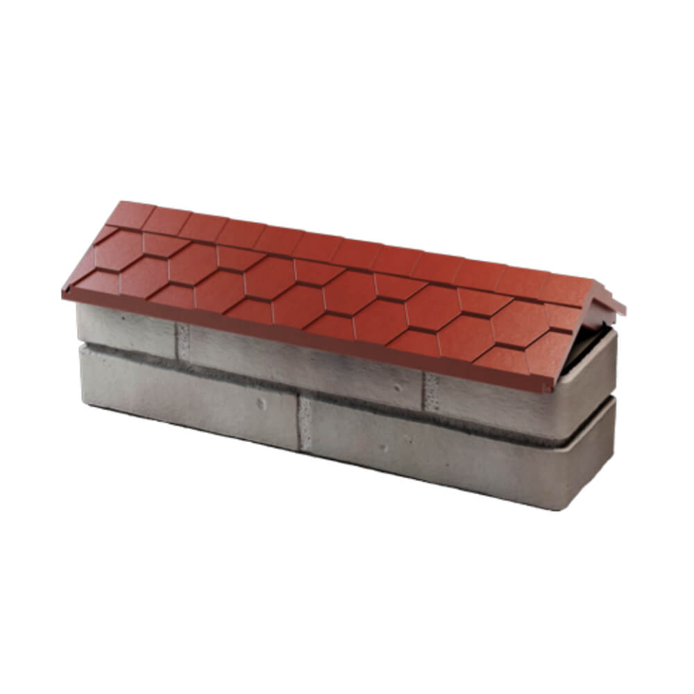 Парапет Zking Эверест Красный с посадкой на 0.5 кирпича (130мм) в Кирово-Чепецке фото