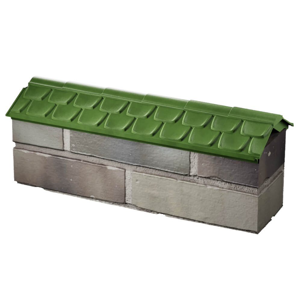 Парапет Zking Эльбрус Зеленый с посадкой на 0.5 кирпича (130мм) в Кирово-Чепецке фото