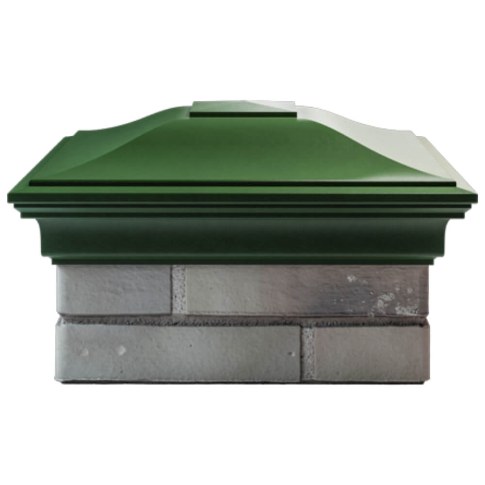 Колпак Zking Монблан Зеленый на столб 1.5х1.5 кирпича (385х385мм) Кирово-Чепецк фото