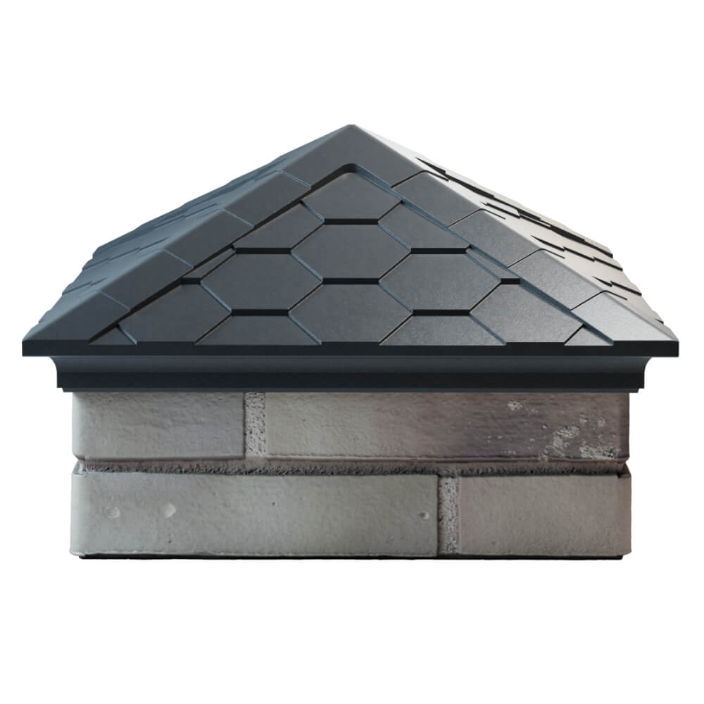 Колпак Zking Эверест Серый на столб 1.5х1.5 кирпича (390х390мм) Кирово-Чепецк фото