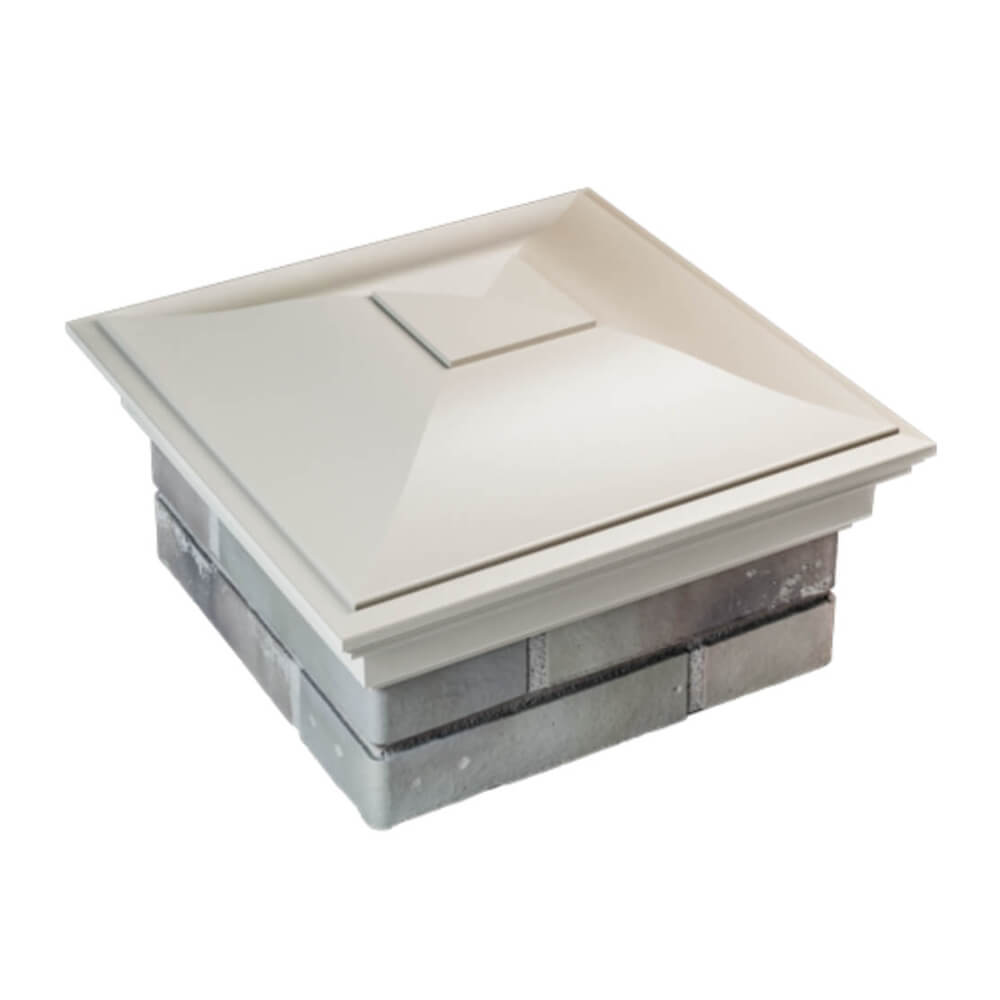 Колпак Zking Монблан Бежевый на столб 1.5х1.5 еврокирпича 0.7НФ (355х355мм) в Кирово-Чепецке фото