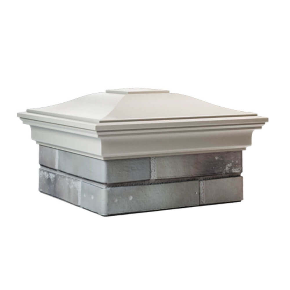 Колпак Zking Монблан Бежевый на столб 1.5х1.5 еврокирпича 0.7НФ (355х355мм) в Кирово-Чепецке фото