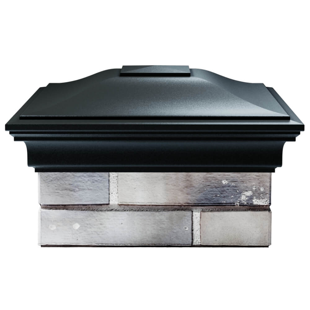 Колпак Zking Монблан Черный на столб 1.5х1.5 кирпича (385х385мм) Кирово-Чепецк фото