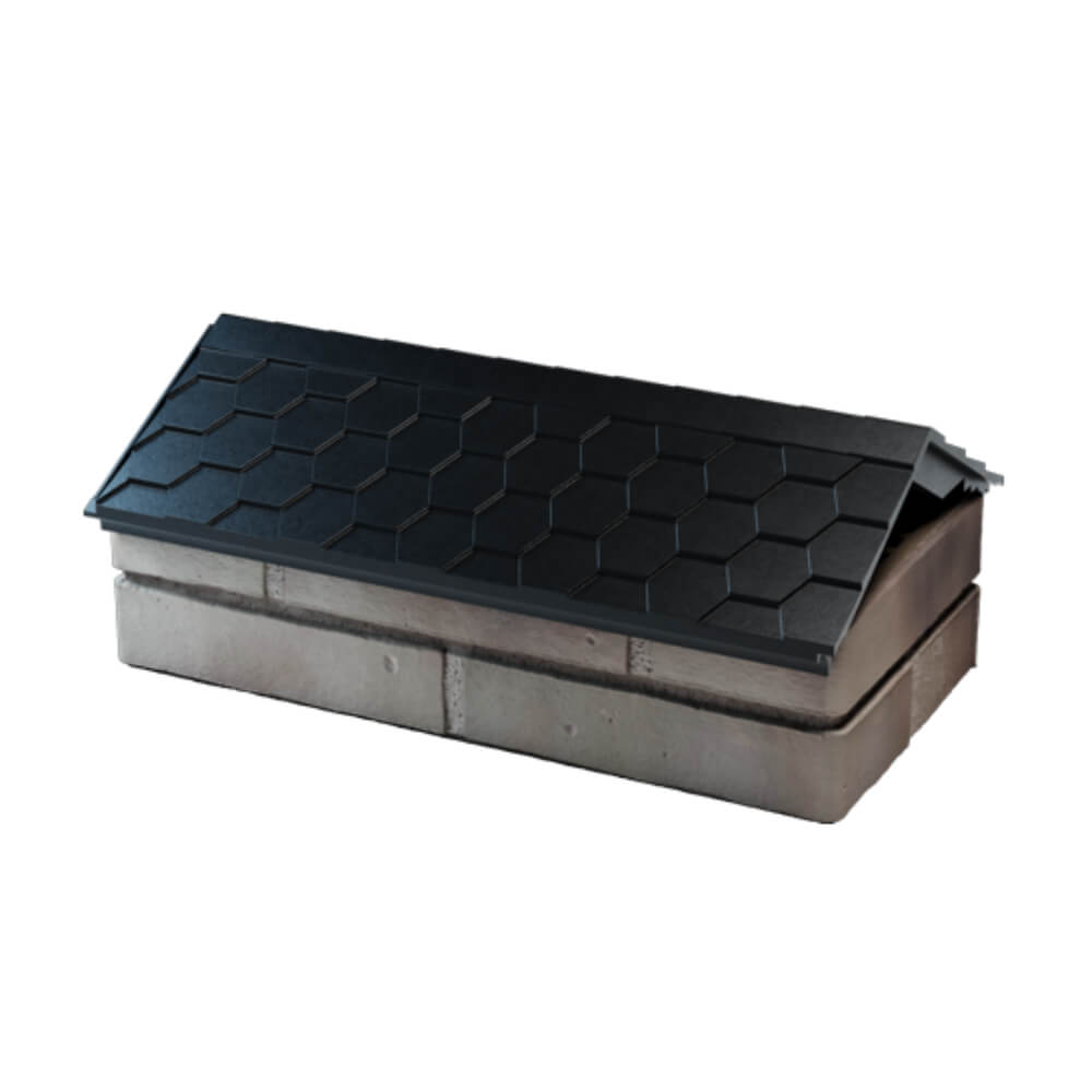 Парапет Zking Эверест Черный с посадкой на 1 кирпич (200/225/255мм) в Кирово-Чепецке фото