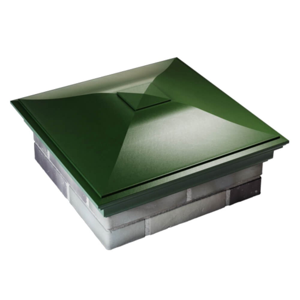 Колпак Zking Монблан Зеленый на столб 2х2 кирпича (515х515мм) Кирово-Чепецк фото