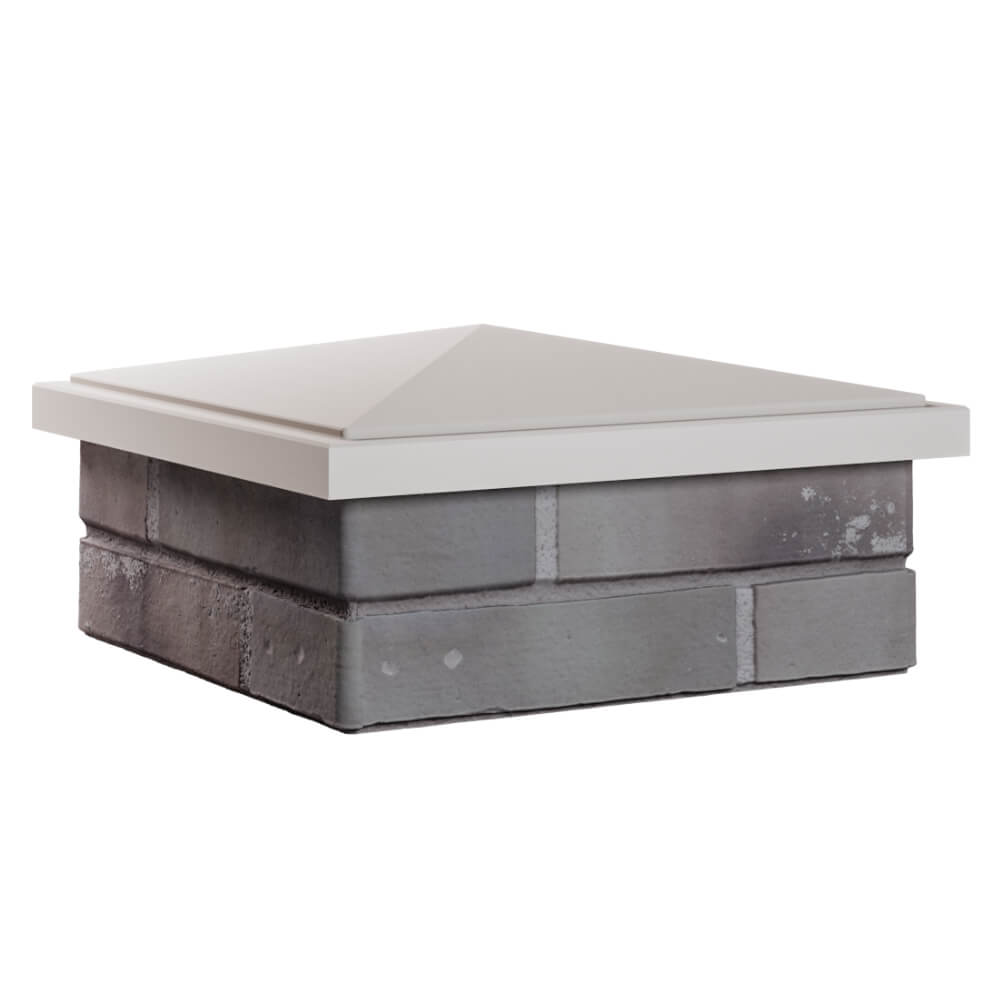 Колпак Zking БонаМоно Бежевый на столб 1.5х1.5 кирпича (385х385, 400х400мм) в Кирово-Чепецке фото