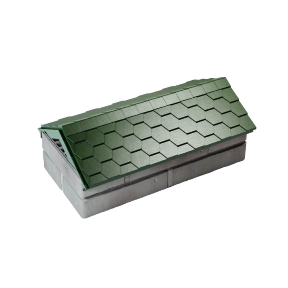 Парапет Zking Эверест Зеленый с посадкой на 1 кирпич (200/225/255мм) в Кирово-Чепецке фото