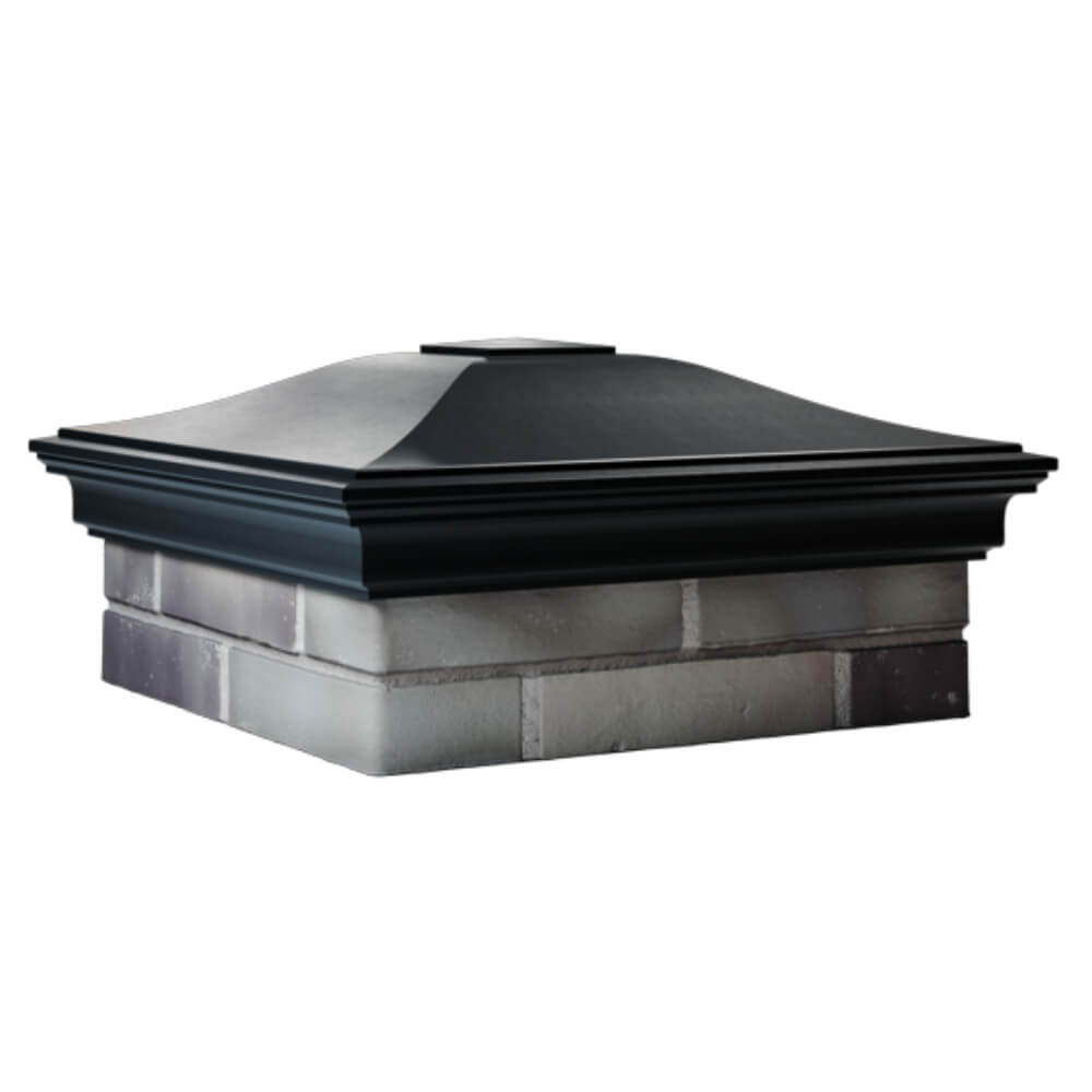 Колпак Zking Монблан Черный на столб 2х2 кирпича (515х515мм) в Кирово-Чепецке фото