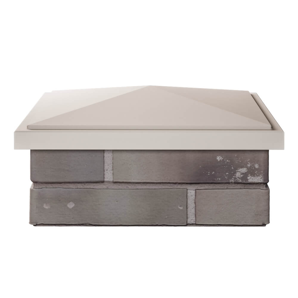 Колпак Zking БонаМоно Бежевый на столб 1.5х1.5 кирпича (385х385, 400х400мм) Кирово-Чепецк фото