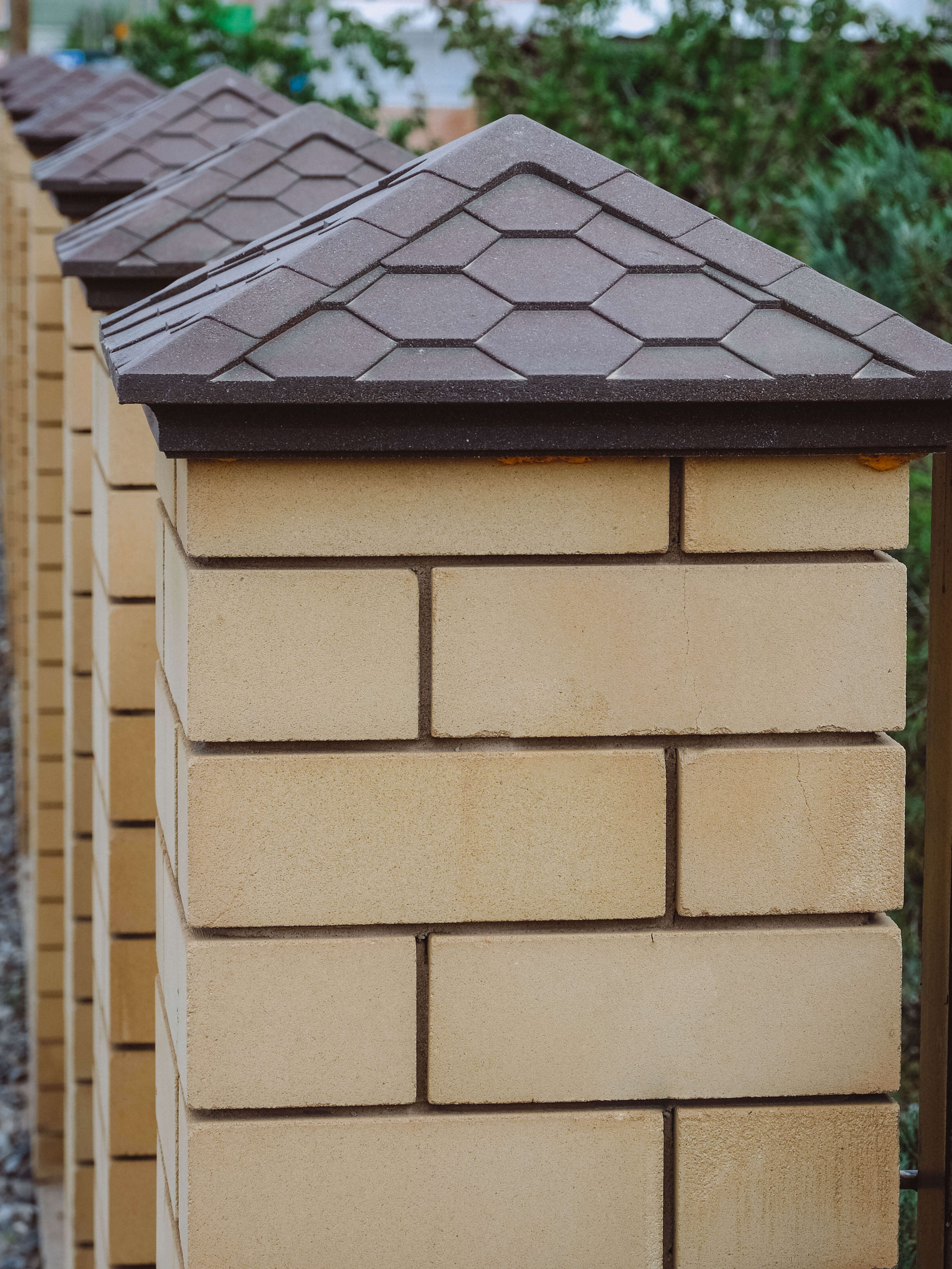 Колпак Zking Эверест Коричневый на столб 1.5х1.5 кирпича (390х390мм) в Кирово-Чепецке фото