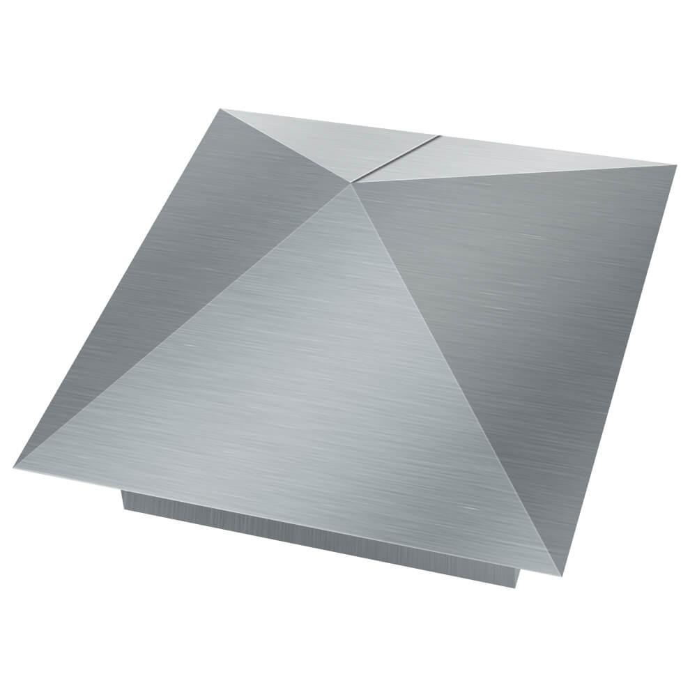 Колпак металлический 380х380мм оцинкованный заборный Кирово-Чепецк фото