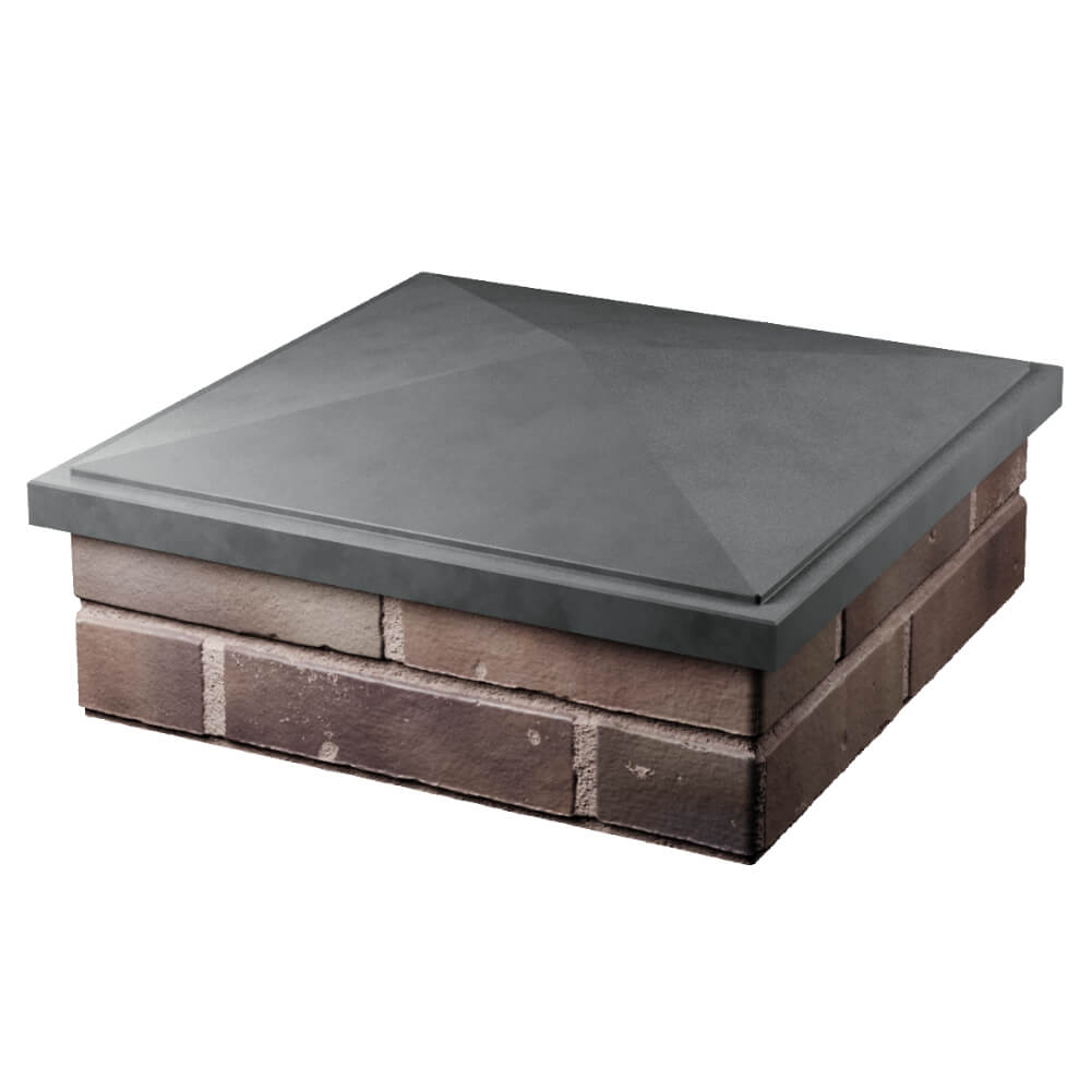 Колпак Zking БонаМоно Серый на столб 2х2 кирпича (515х515, 530х530мм) в Кирово-Чепецке фото