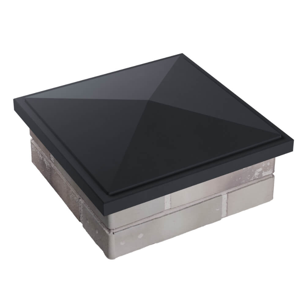 Колпак Zking БонаМоно Серый на столб 1.5х1.5 кирпича (385х385, 400х400мм) в Кирово-Чепецке фото