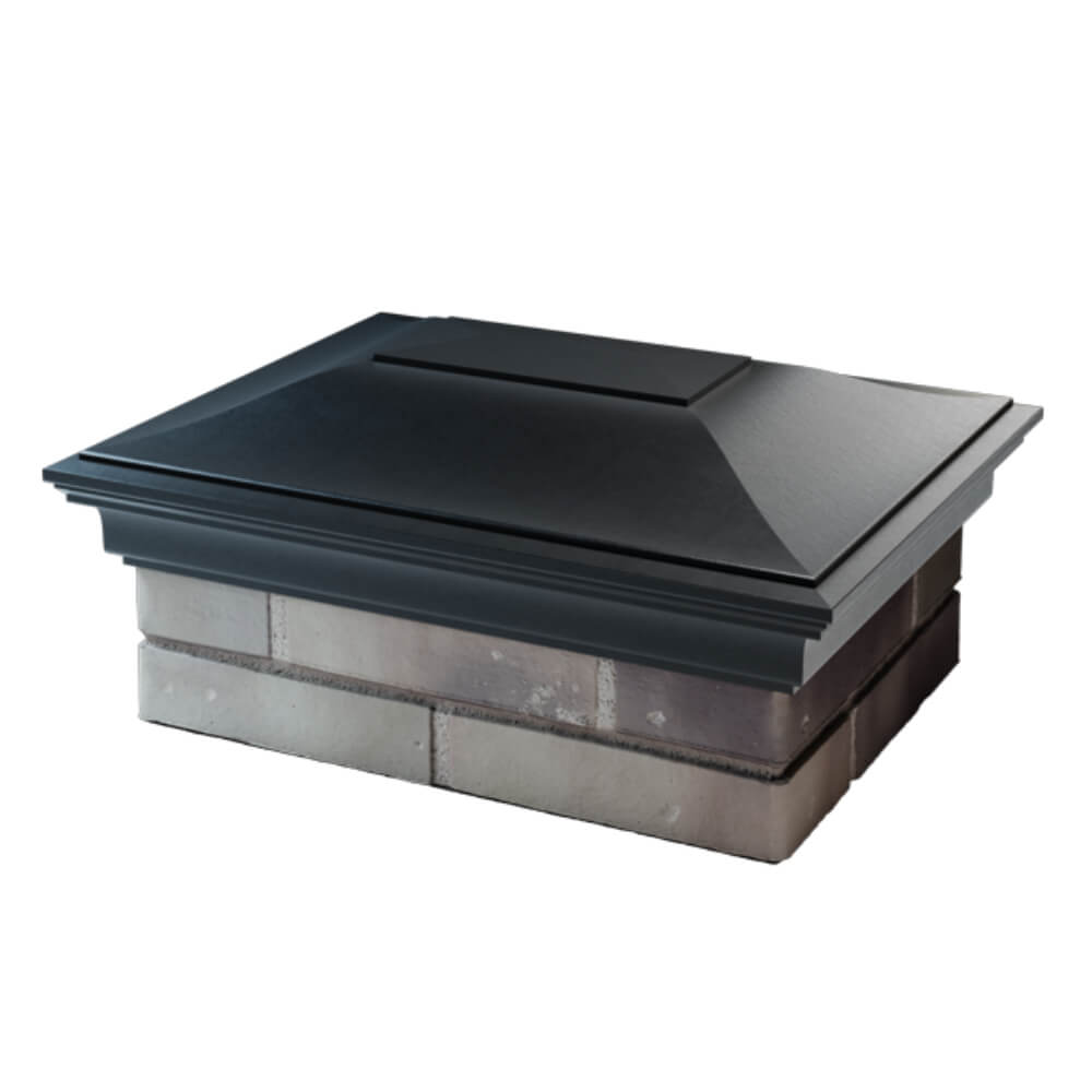 Колпак Zking Монблан Черный на столб 2х1.5 кирпича (515х385мм) в Кирово-Чепецке фото