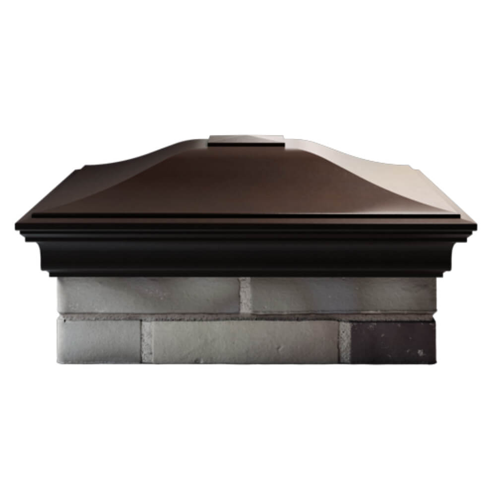 Колпак Zking Монблан Коричневый на столб 2х2 кирпича (515х515мм) в Кирово-Чепецке фото