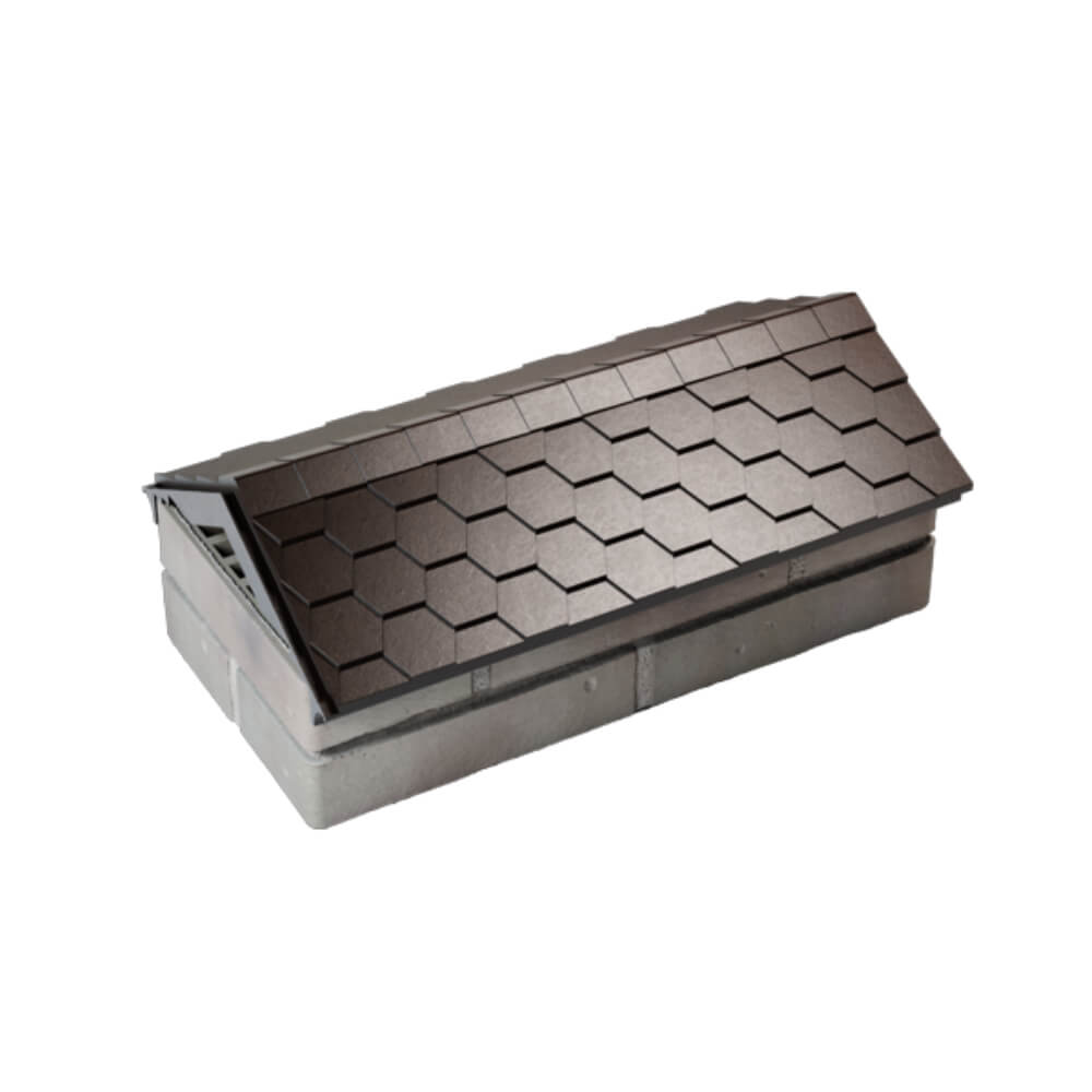 Парапет Zking Эверест Коричневый с посадкой на 1 кирпич (200/225/255мм) в Кирово-Чепецке фото