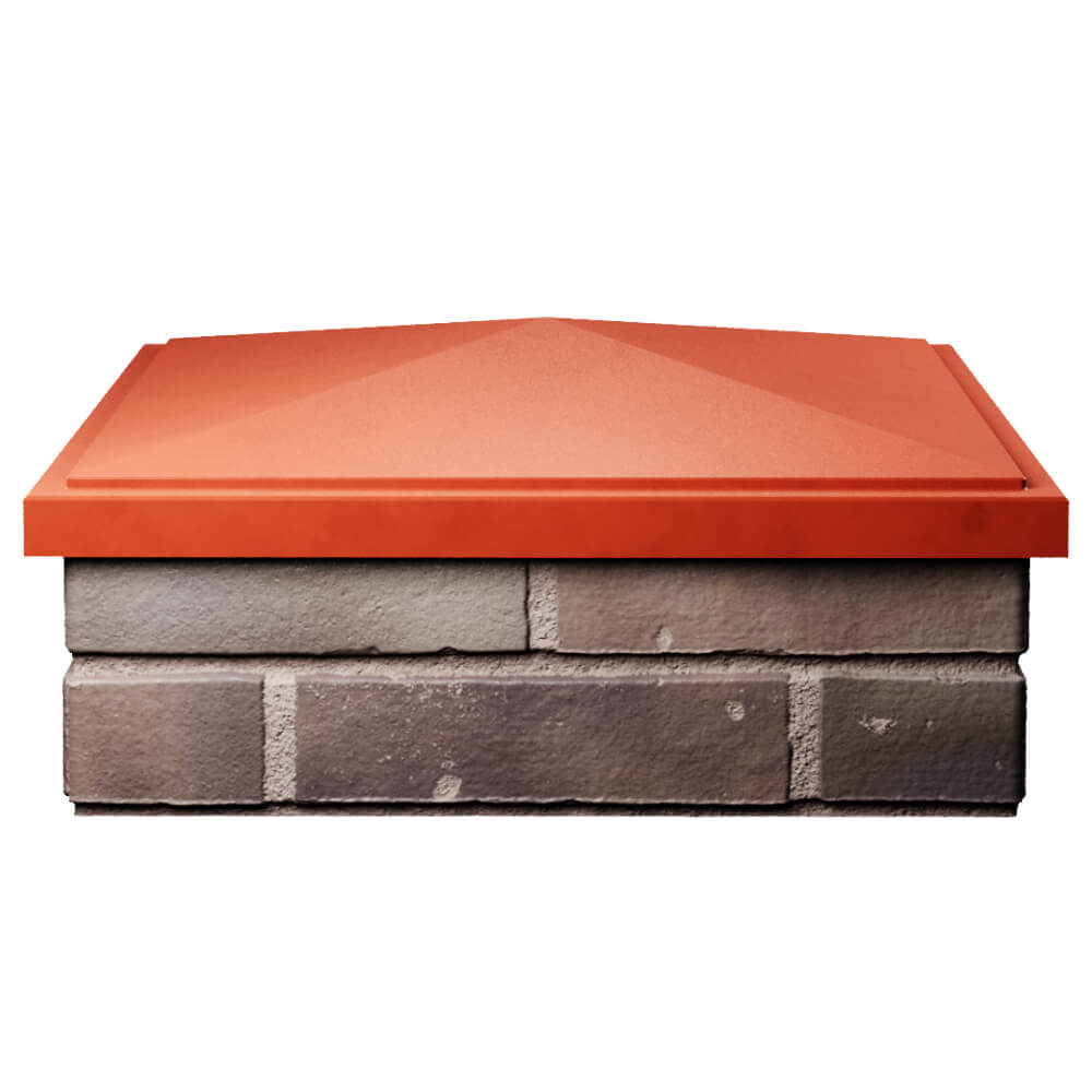 Колпак Zking БонаМоно Красный на столб 2х2 кирпича (515х515, 530х530мм) Кирово-Чепецк фото