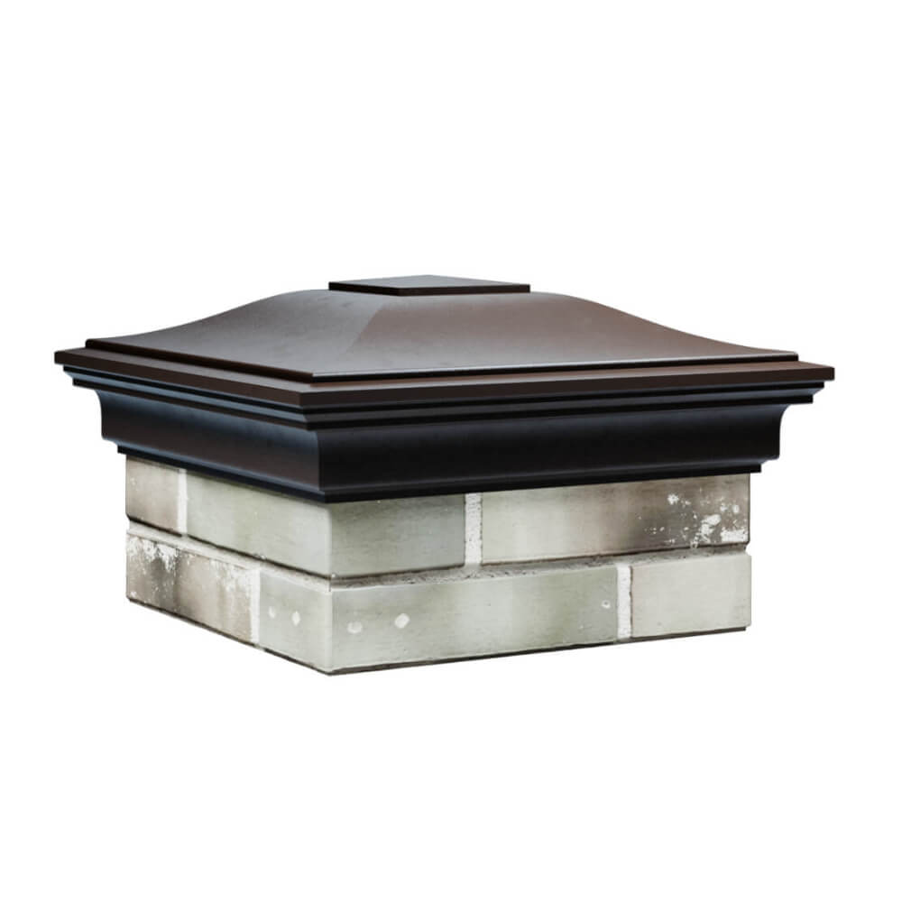 Колпак Zking Монблан Коричневый на столб 1.5х1.5 еврокирпича 0.7НФ (355х355мм) в Кирово-Чепецке фото