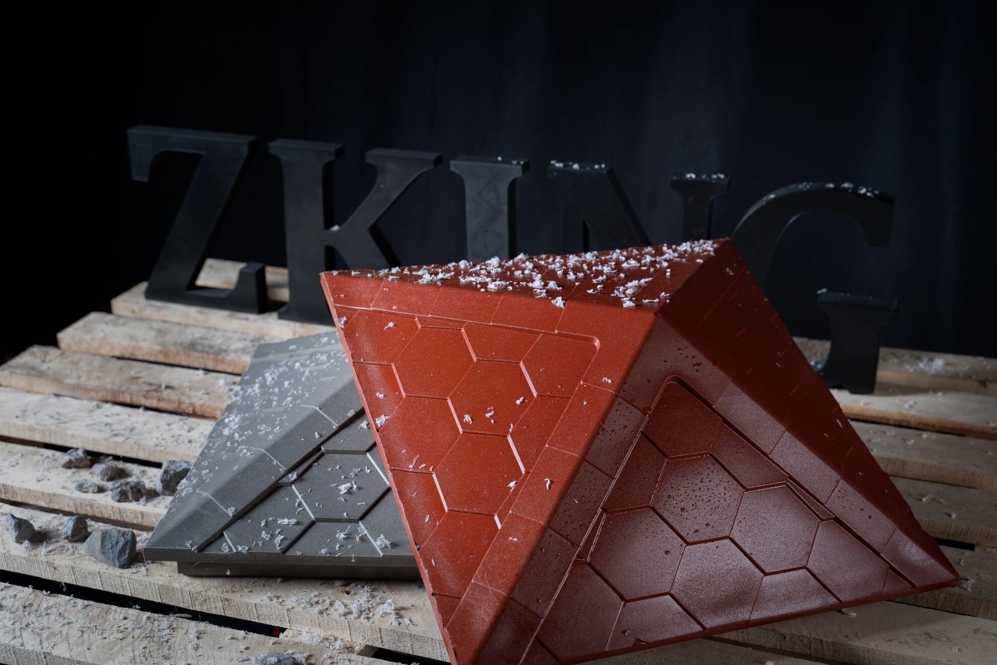 Колпак Zking Эверест Красный на столб 1.5х1.5 кирпича (390х390мм) в Кирово-Чепецке фото