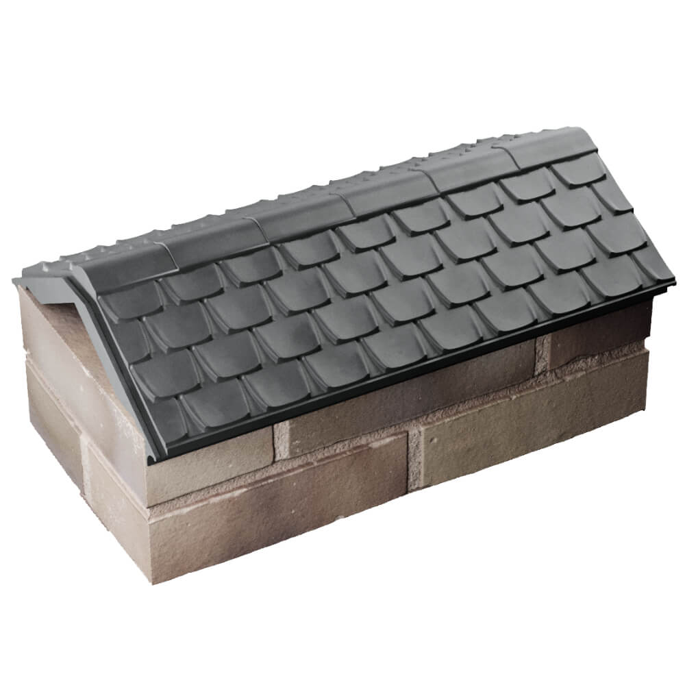 Парапет Zking Эльбрус Серый с посадкой на 1 кирпич (255мм) в Кирово-Чепецке фото