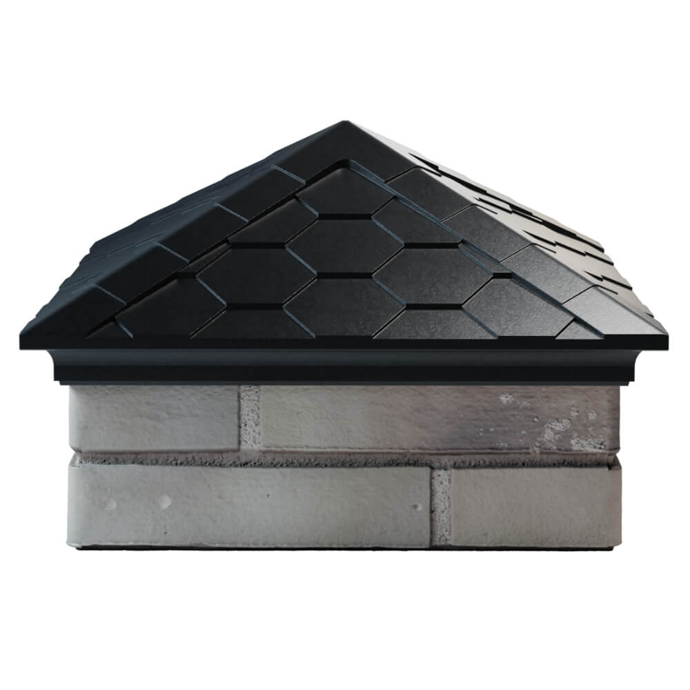 Колпак Zking Эверест Черный на столб 1.5х1.5 кирпича (390х390мм) Кирово-Чепецк фото