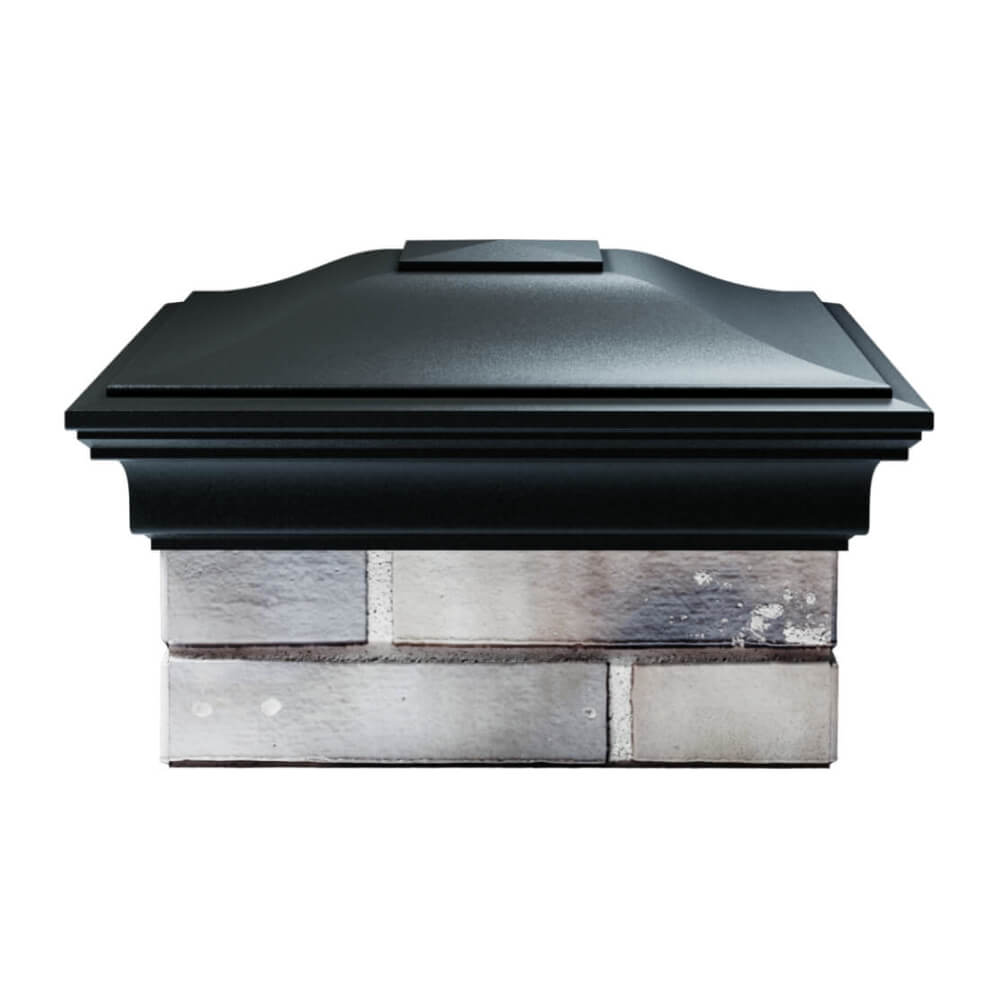 Колпак Zking Монблан Черный на столб 1.5х1.5 еврокирпича 0.7НФ (355х355мм) Кирово-Чепецк фото