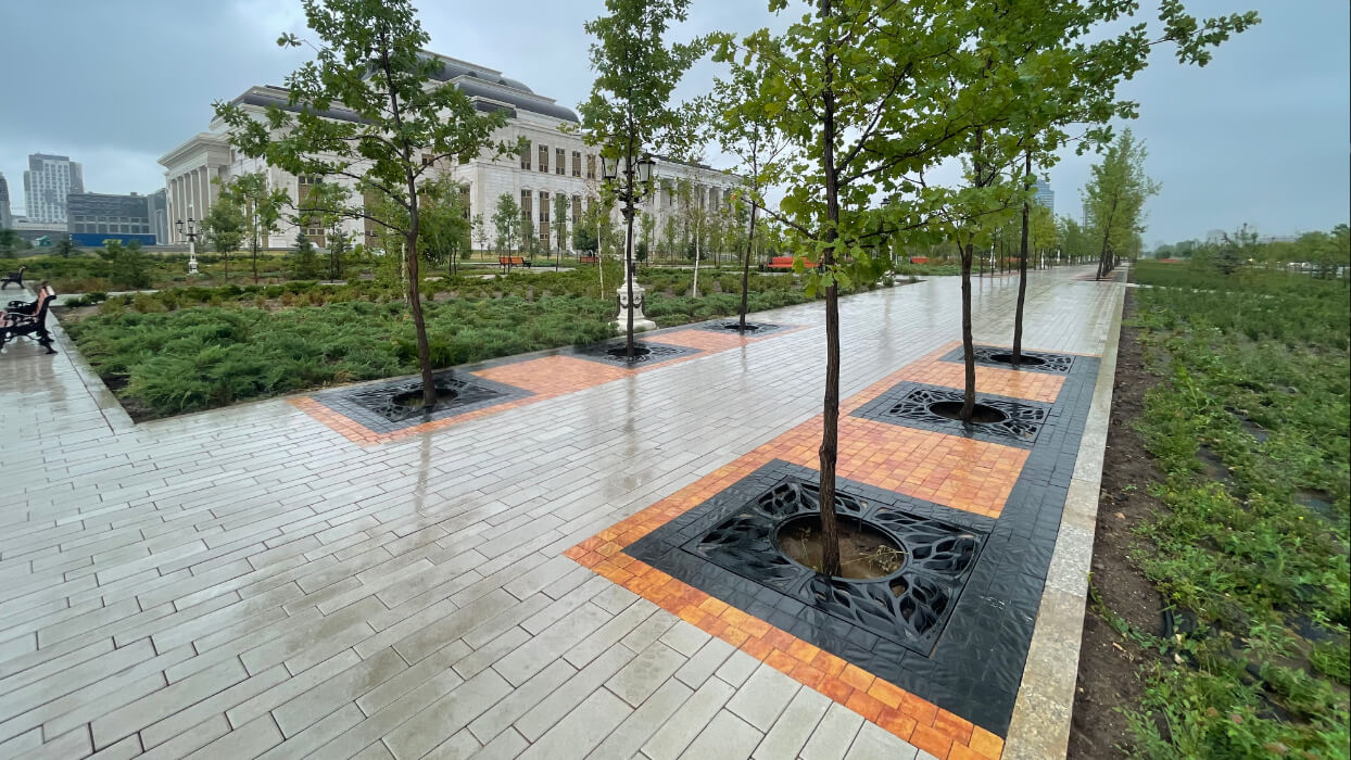 Приствольная решетка для дерева ZKING CRUST 1.2х1.2м Черная в Кирово-Чепецке фото