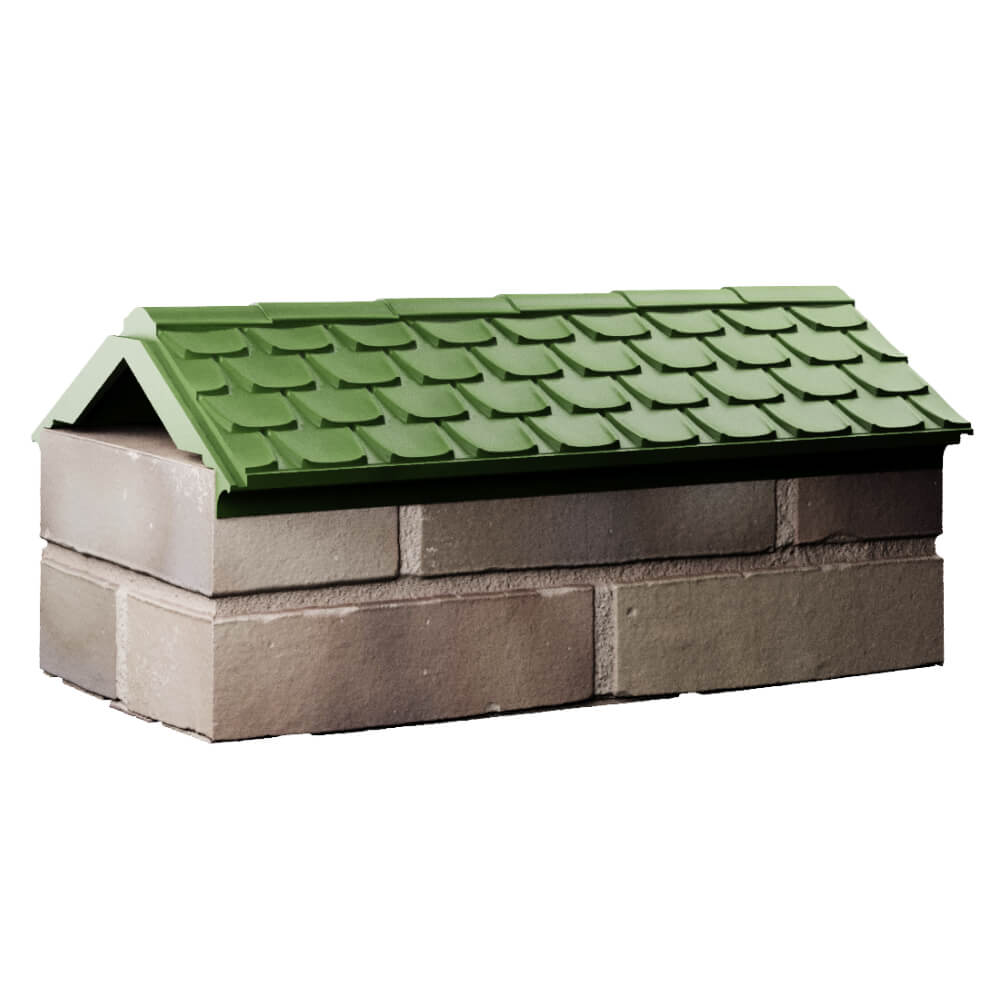 Парапет Zking Эльбрус Зеленый с посадкой на 1 кирпич (255мм) Кирово-Чепецк фото