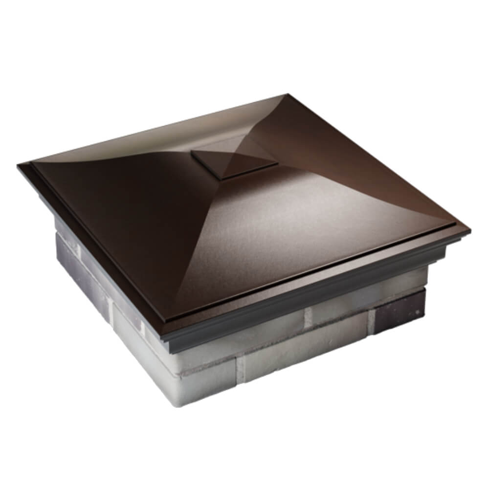 Колпак Zking Монблан Коричневый на столб 2х2 кирпича (515х515мм) Кирово-Чепецк фото