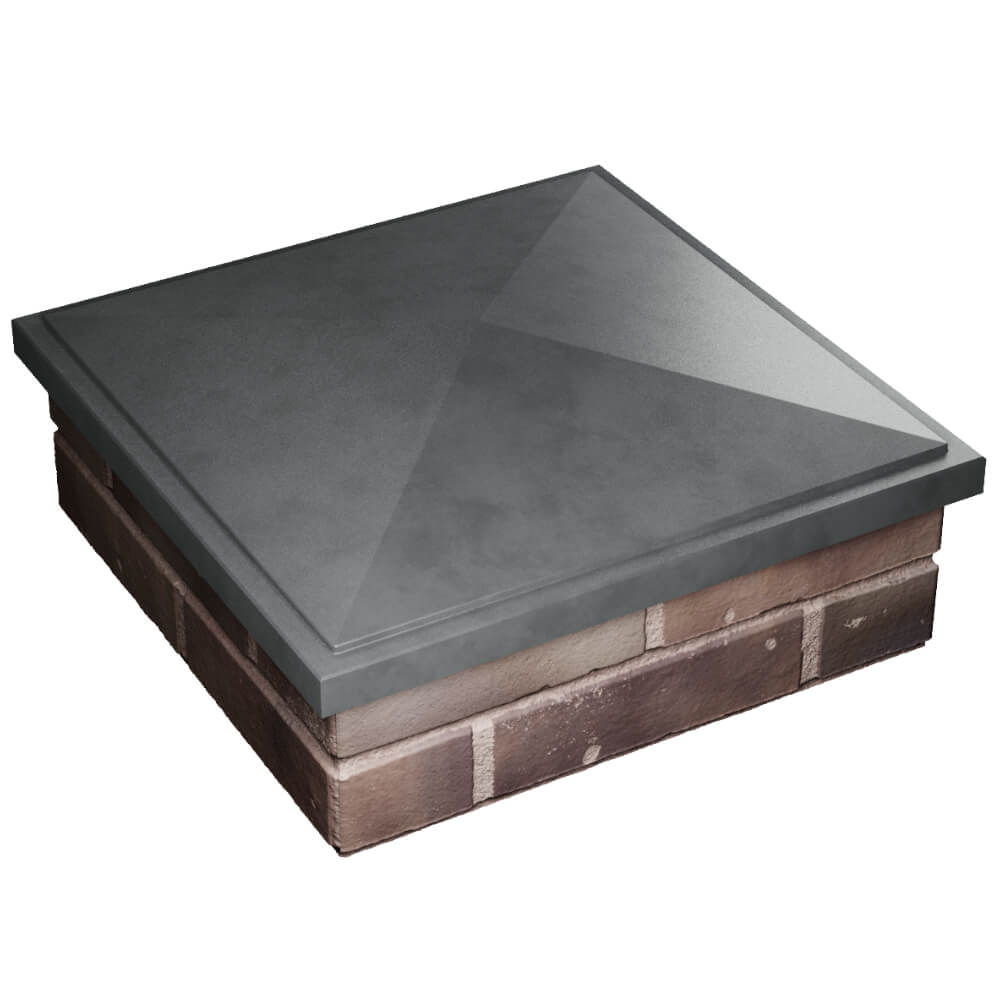 Колпак Zking БонаМоно Серый на столб 2х2 кирпича (515х515, 530х530мм) в Кирово-Чепецке фото