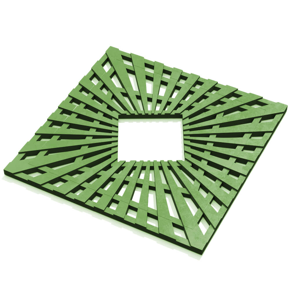 Приствольная решетка для дерева ZKING ATMOSPHERE 1.2х1.2м Зеленая в Кирово-Чепецке фото