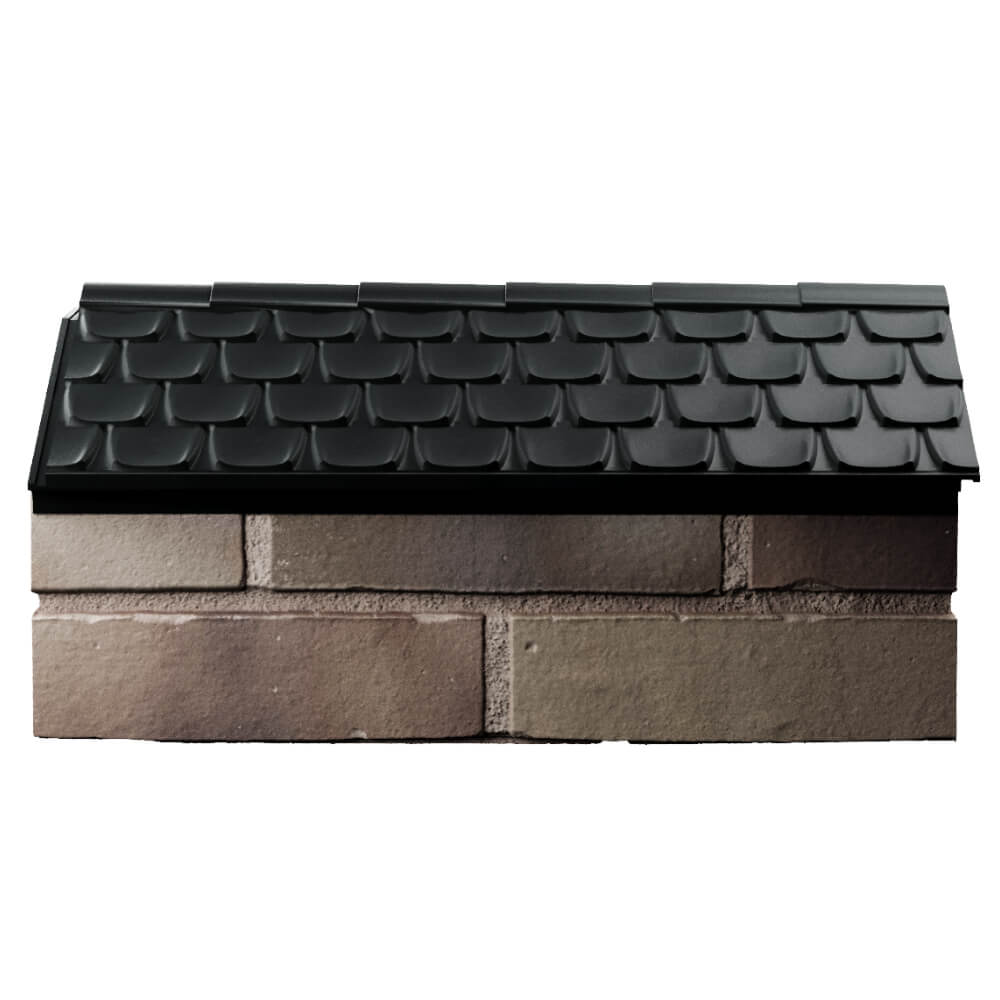 Парапет Zking Эльбрус Черный с посадкой на 1 кирпич (255мм) в Кирово-Чепецке фото