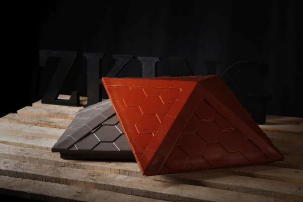 Колпак Zking Эверест Красный на столб 1.5х1.5 кирпича (390х390мм) в Кирово-Чепецке фото