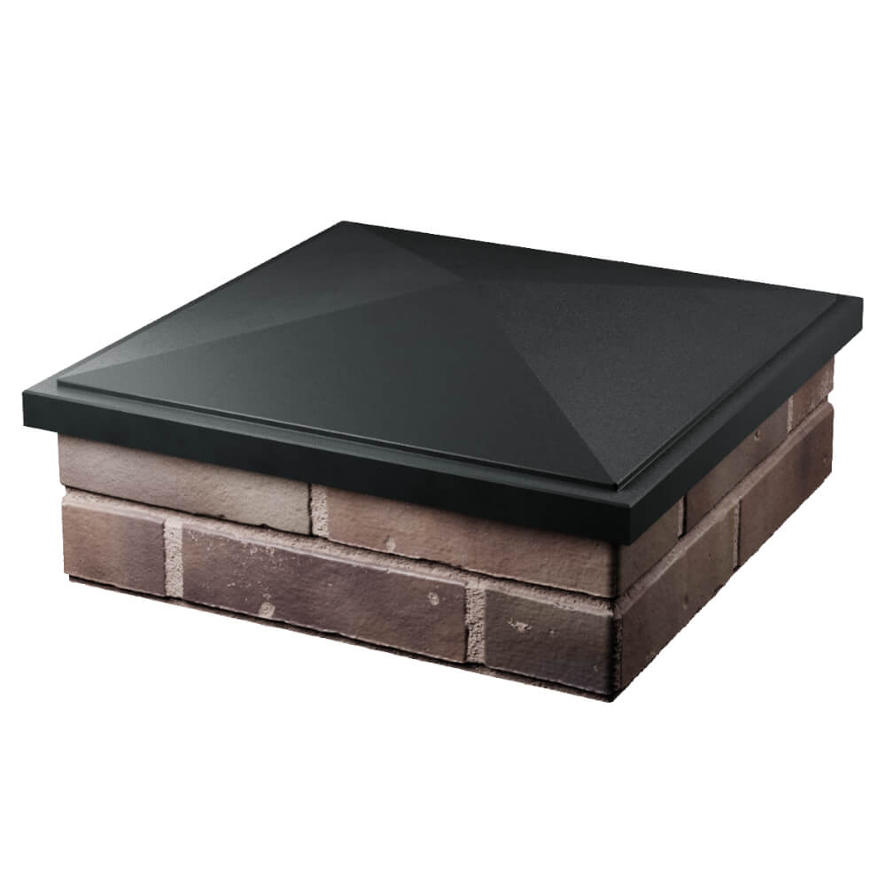 Колпак Zking БонаМоно Черный на столб 2х2 кирпича (515х515, 530х530мм) в Кирово-Чепецке фото